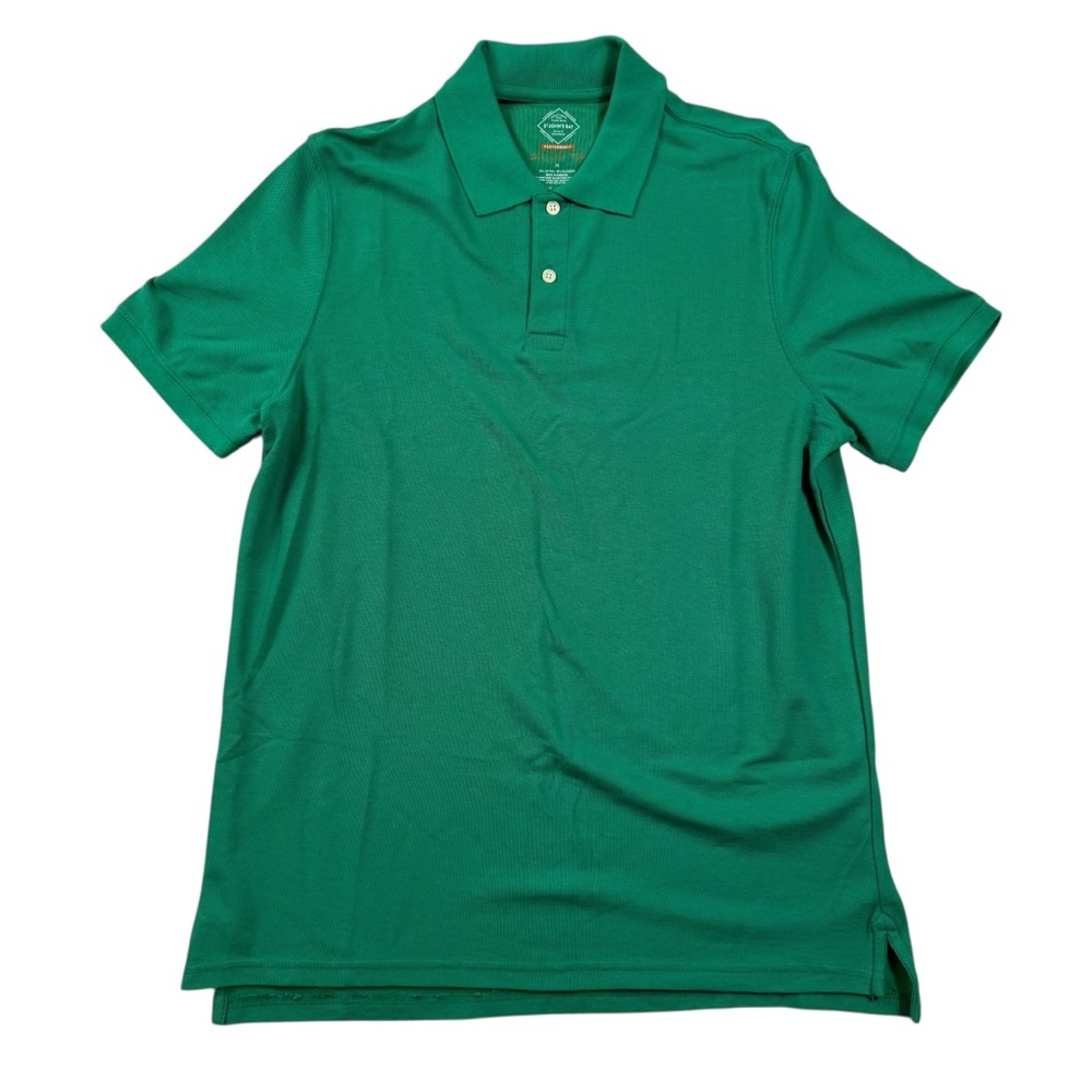 St. John’s Bay Performance Polo Shirt Green Moisture-Wicking – Size Medium